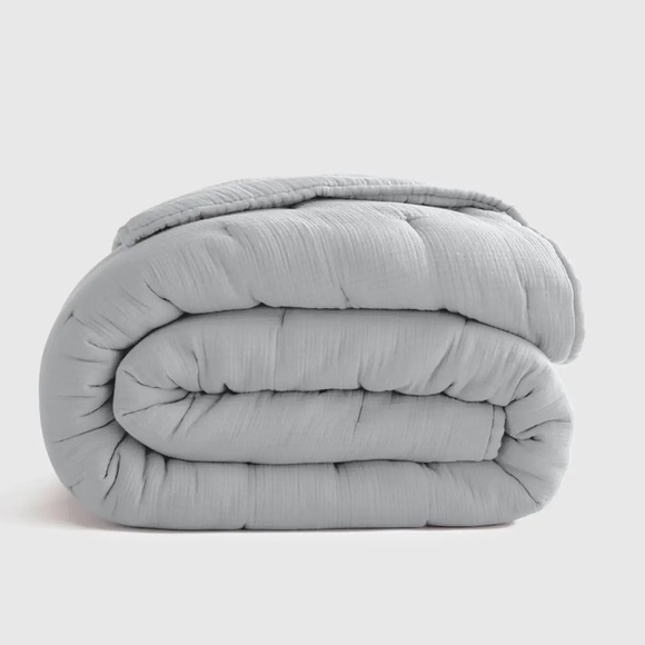 Quince Organic Airy Gauze Dream Quilt Mist King New - Picture 1 of 5